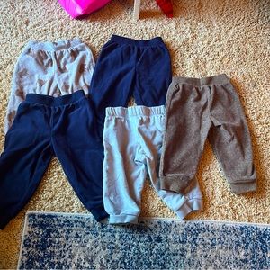 BUNDLE OF 5 BABY FLEECE PANTS